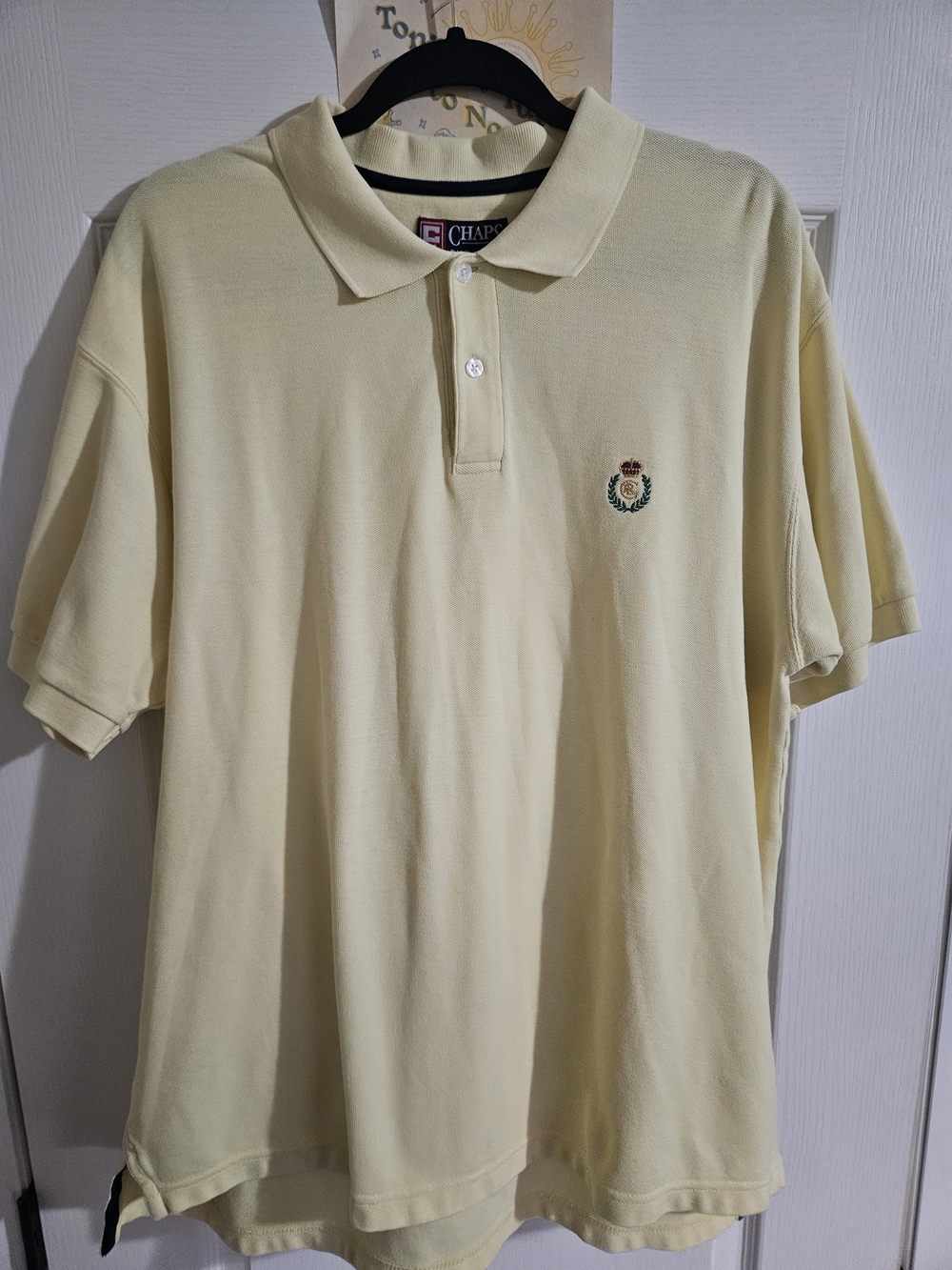 Ralph Lauren Light Yellow Polo with Embroidered Crest